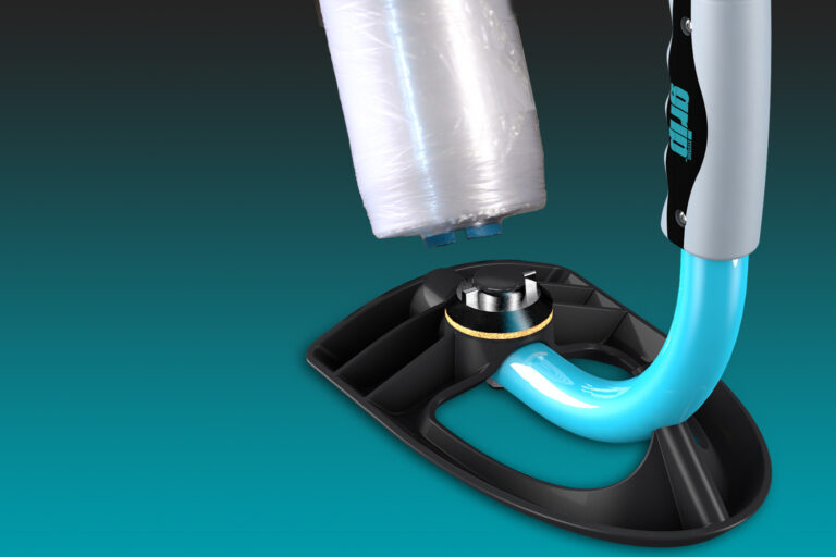 Drop roll into the dispenser